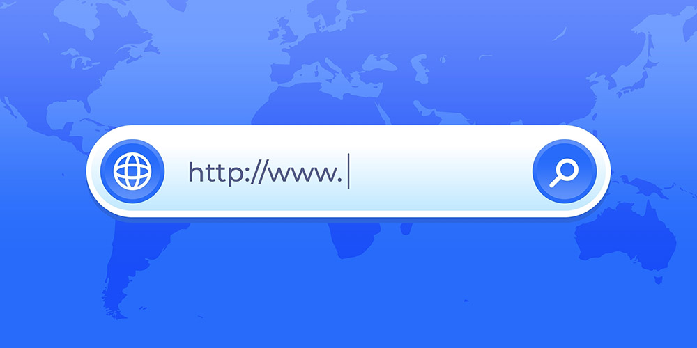 url bar with “www.” typed in