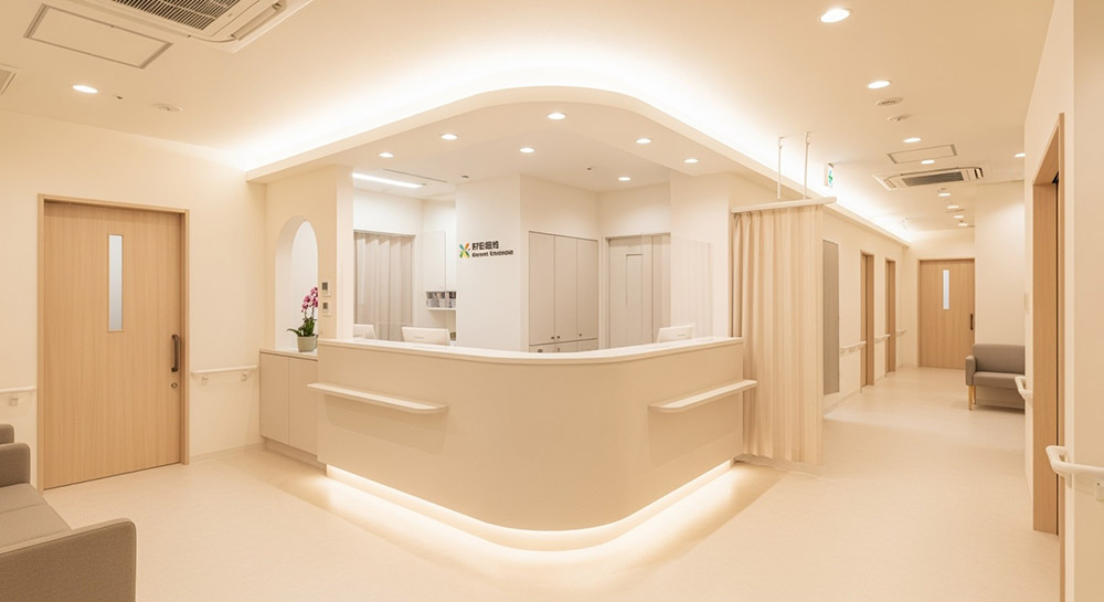 a welcoming clinic reception area