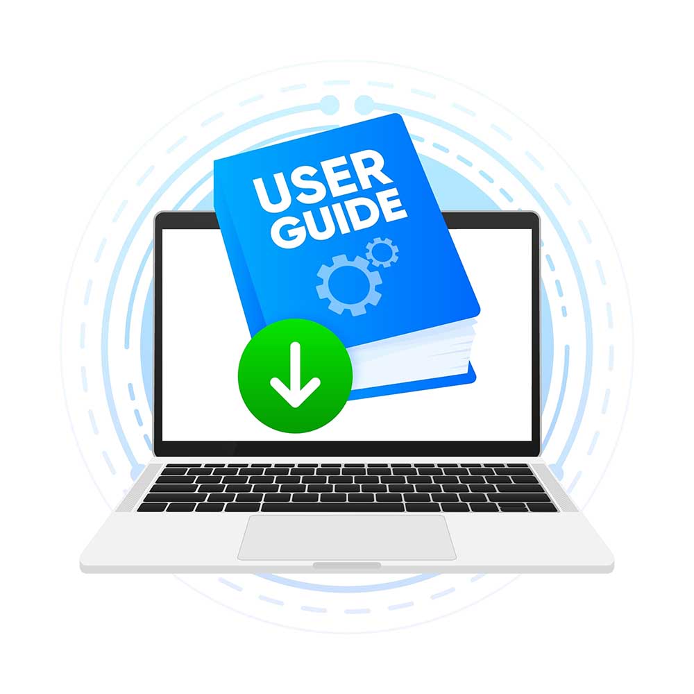 “Step-by-Step Guide” clipboard / user guide