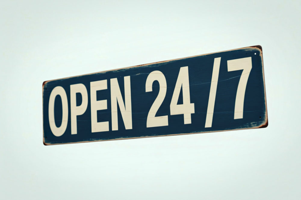 24/7 signage